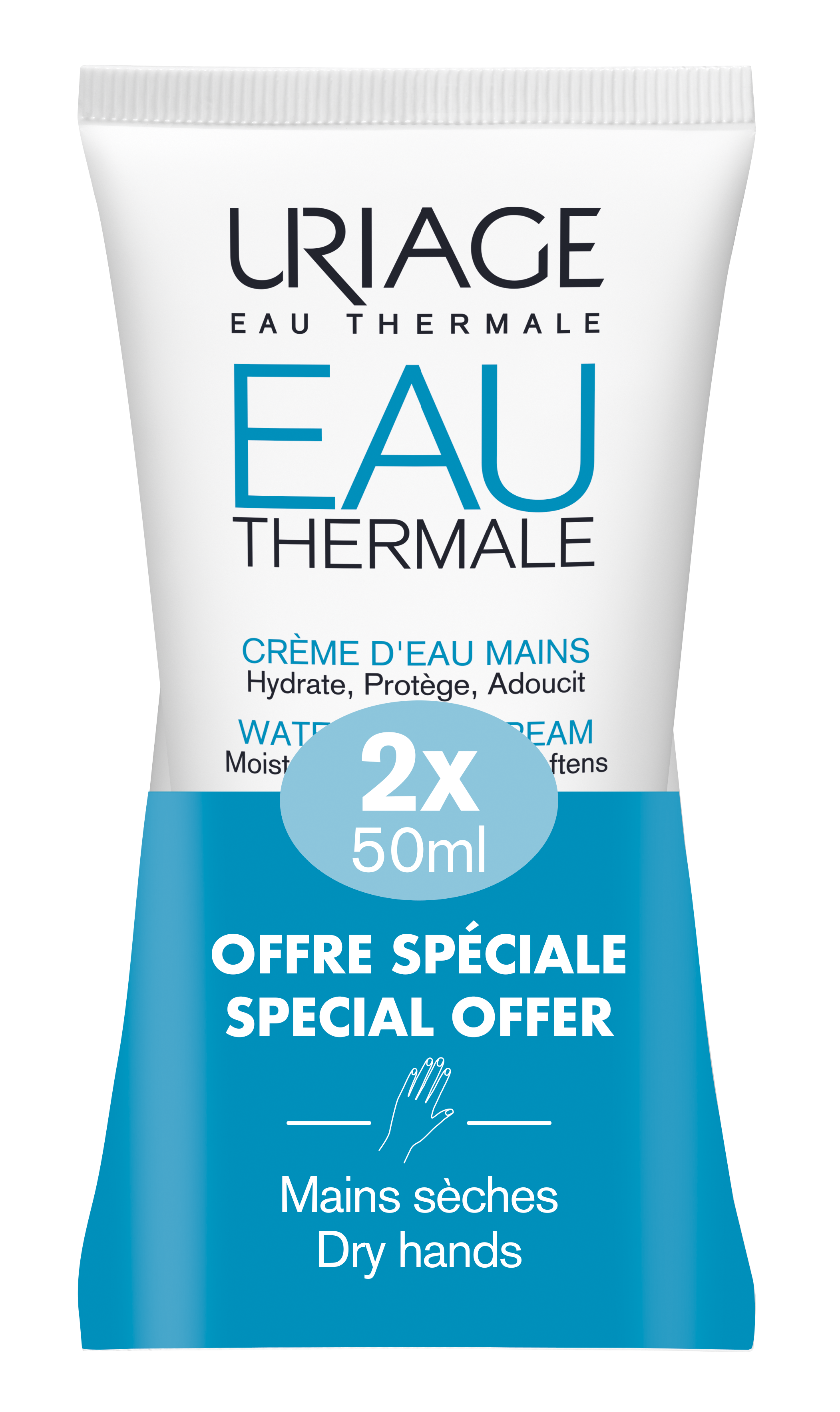 Eau Thermale Crème D'eau Main 2x50ml