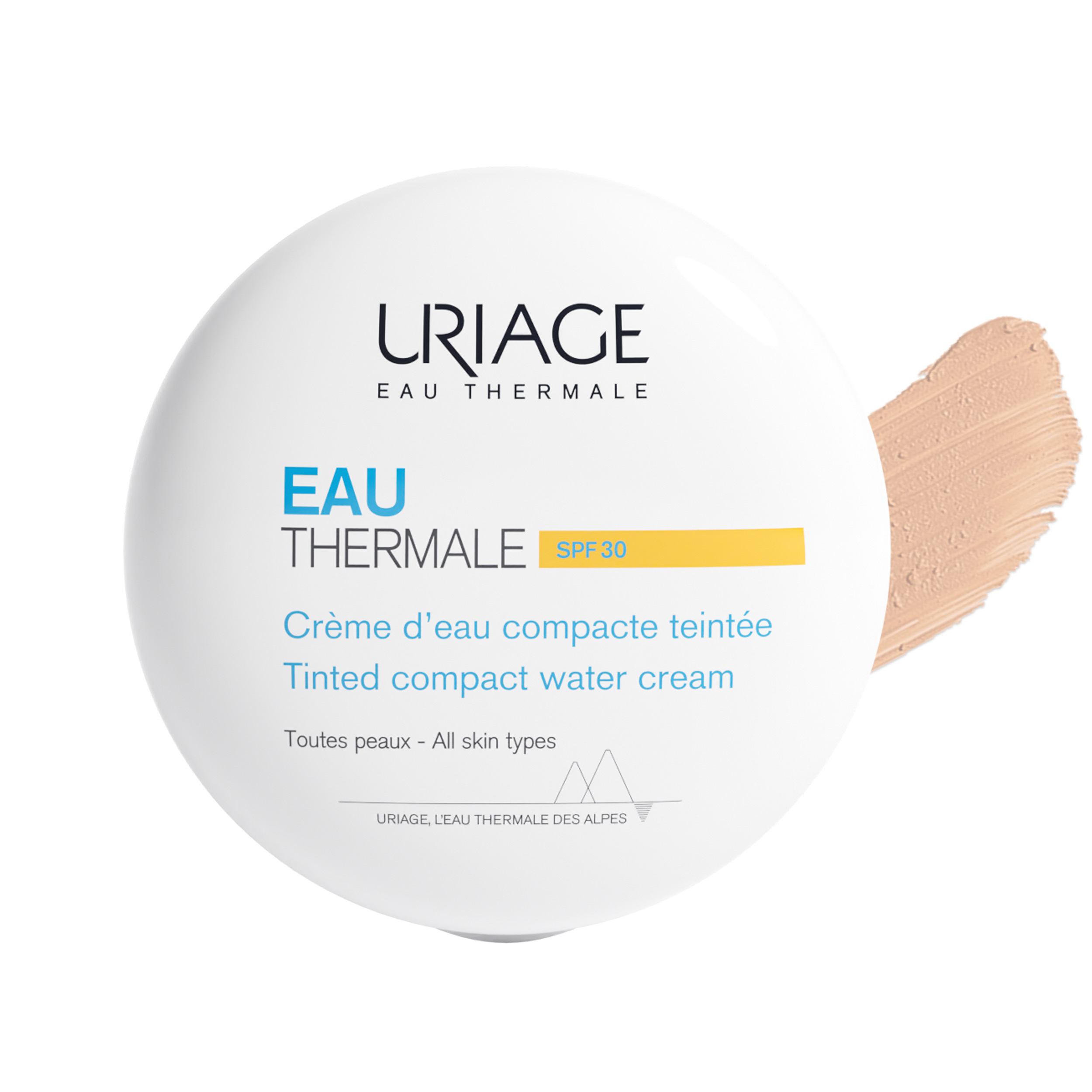 Eau thermale crème d'eau compacte teintée SPF30 10g
