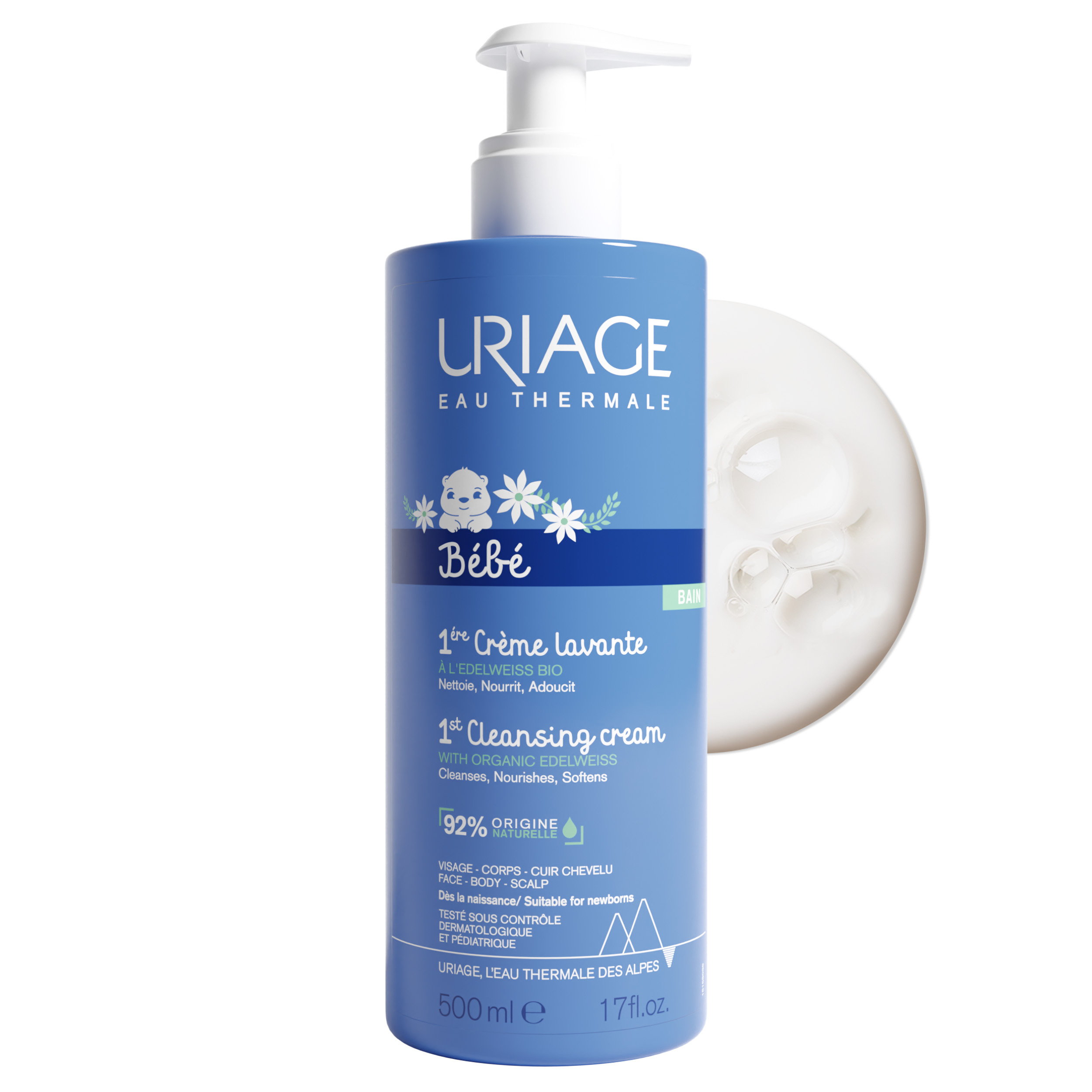 Bébé 1ère crème lavante bain 500ml