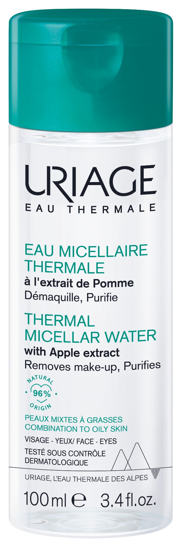 Eau Micellaire Thermale Peaux Mixtes à Grasses 100ml