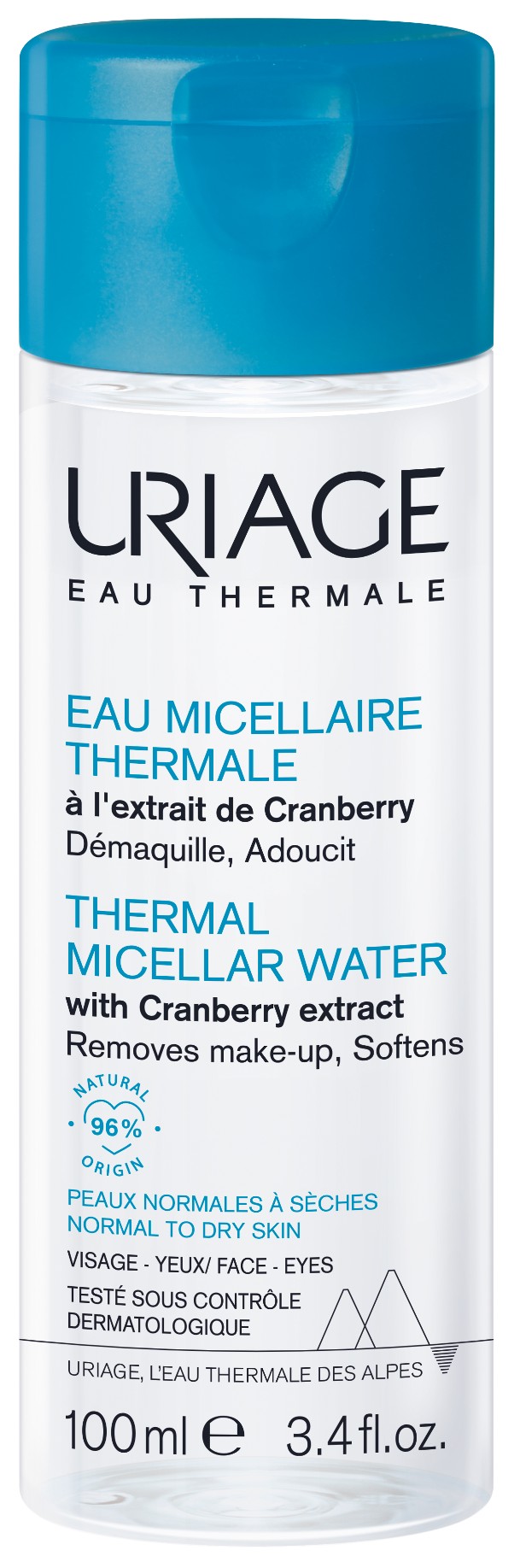 Eau Micellaire Thermale Peaux normales à sèches 100ml