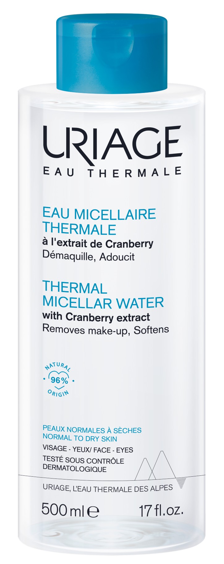 Eau Micellaire Thermale Peaux normales à sèches 500ml