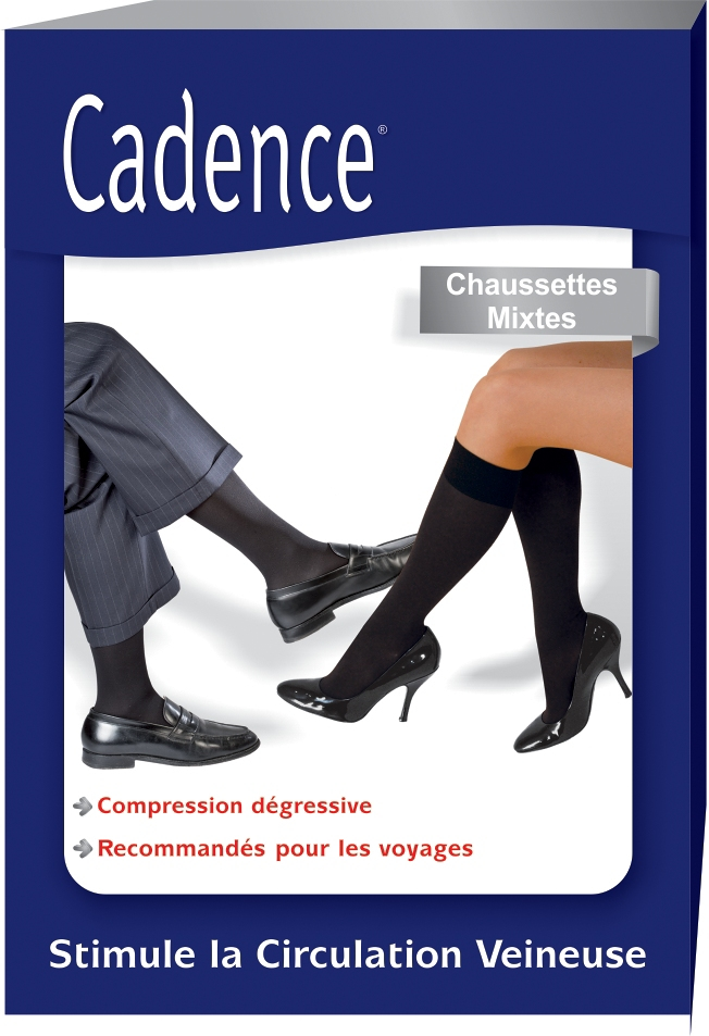 Chausette mixte 70D noir -Taille 3