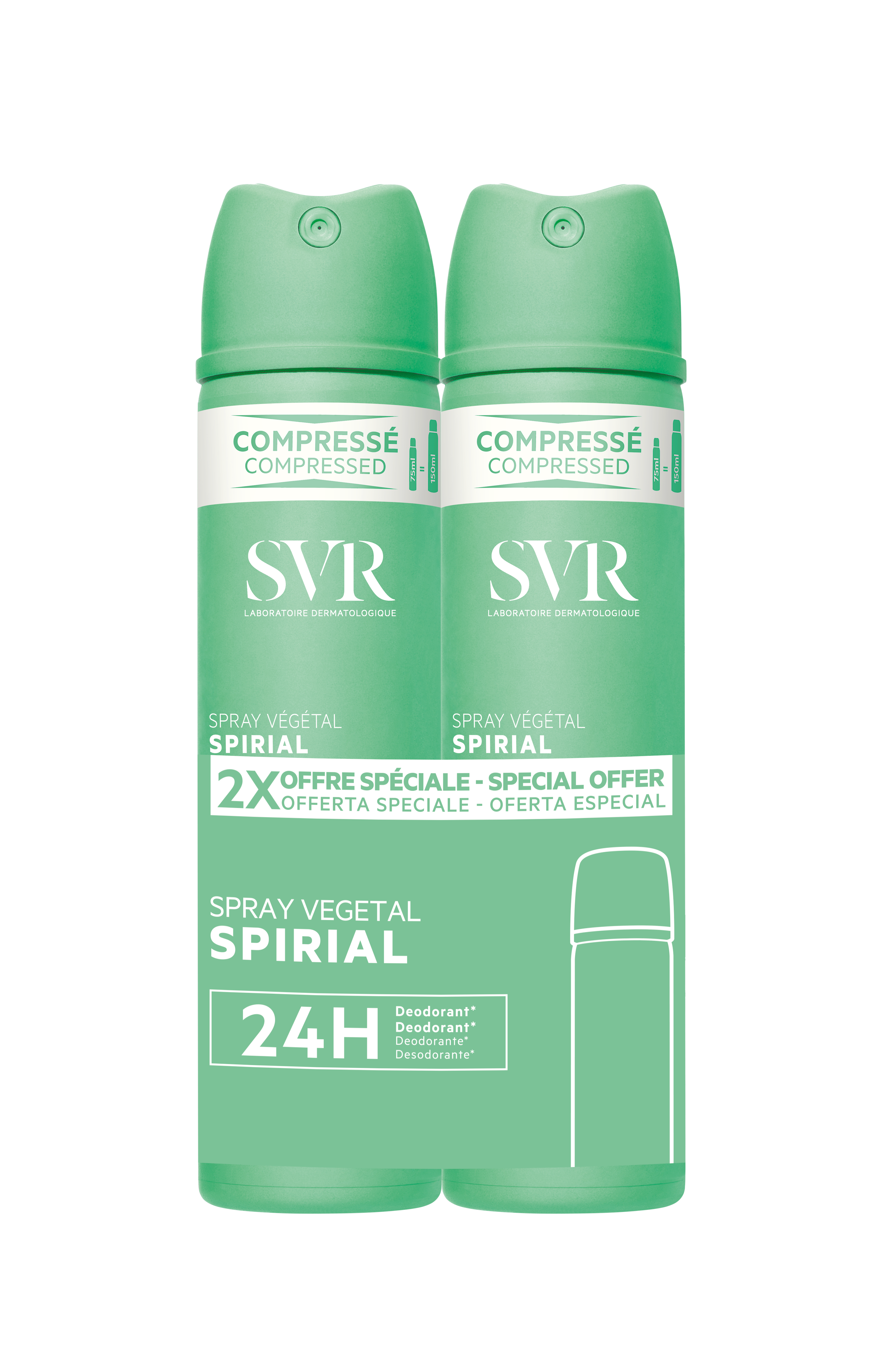 Déodorant anti-humidité 48H 2x75ml