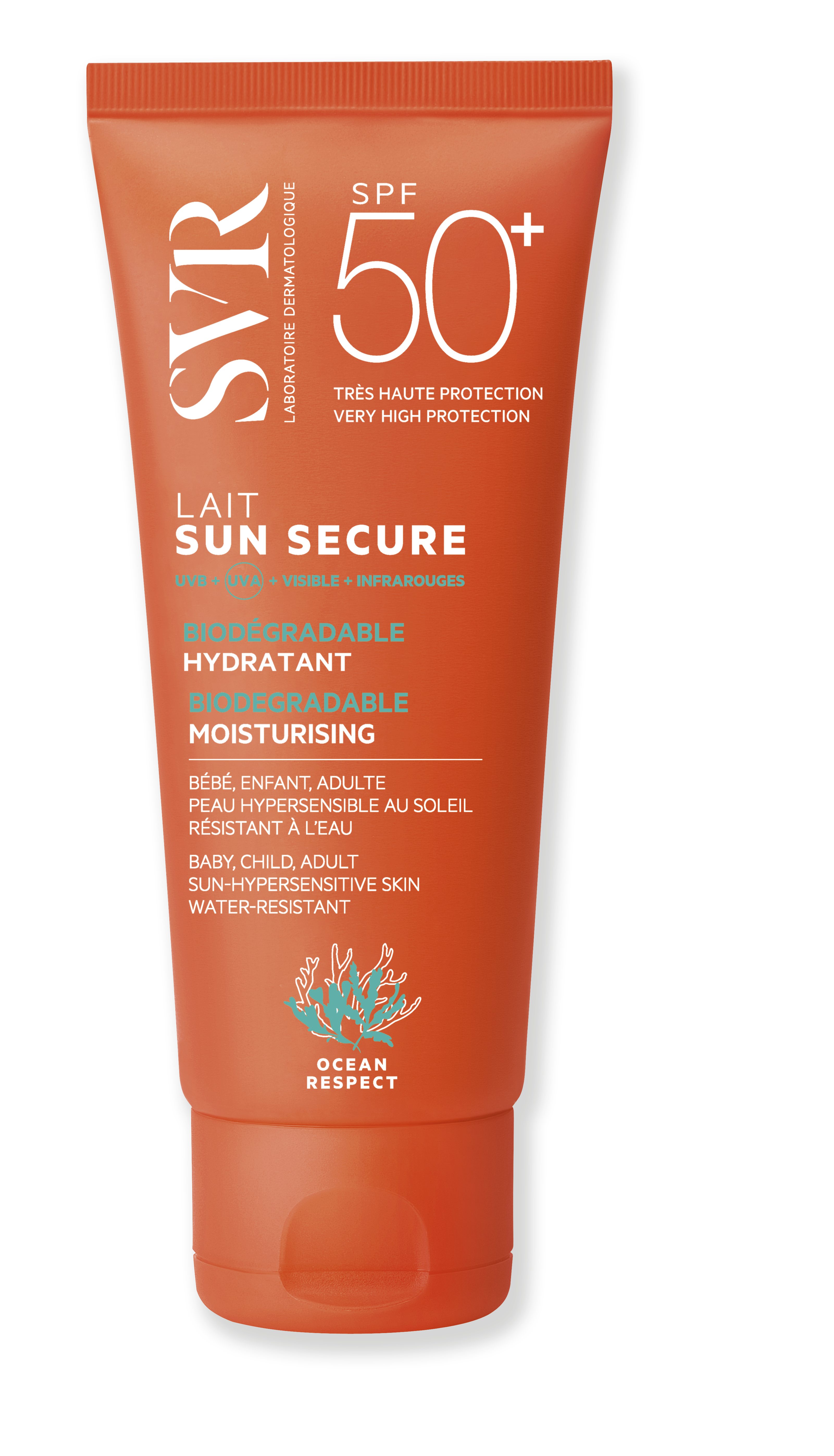 Lait Protection Solaire Sun Secure Spf50 Laboratoire Svr Le Tube De 100ml
