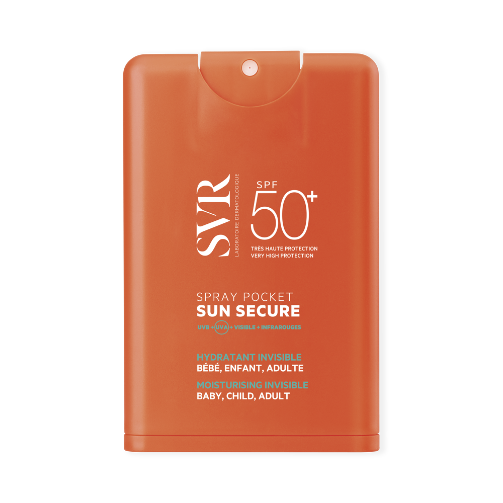 Spray pocket hydratant invisible bébé, enfant, adulte SPF50+ 20ml