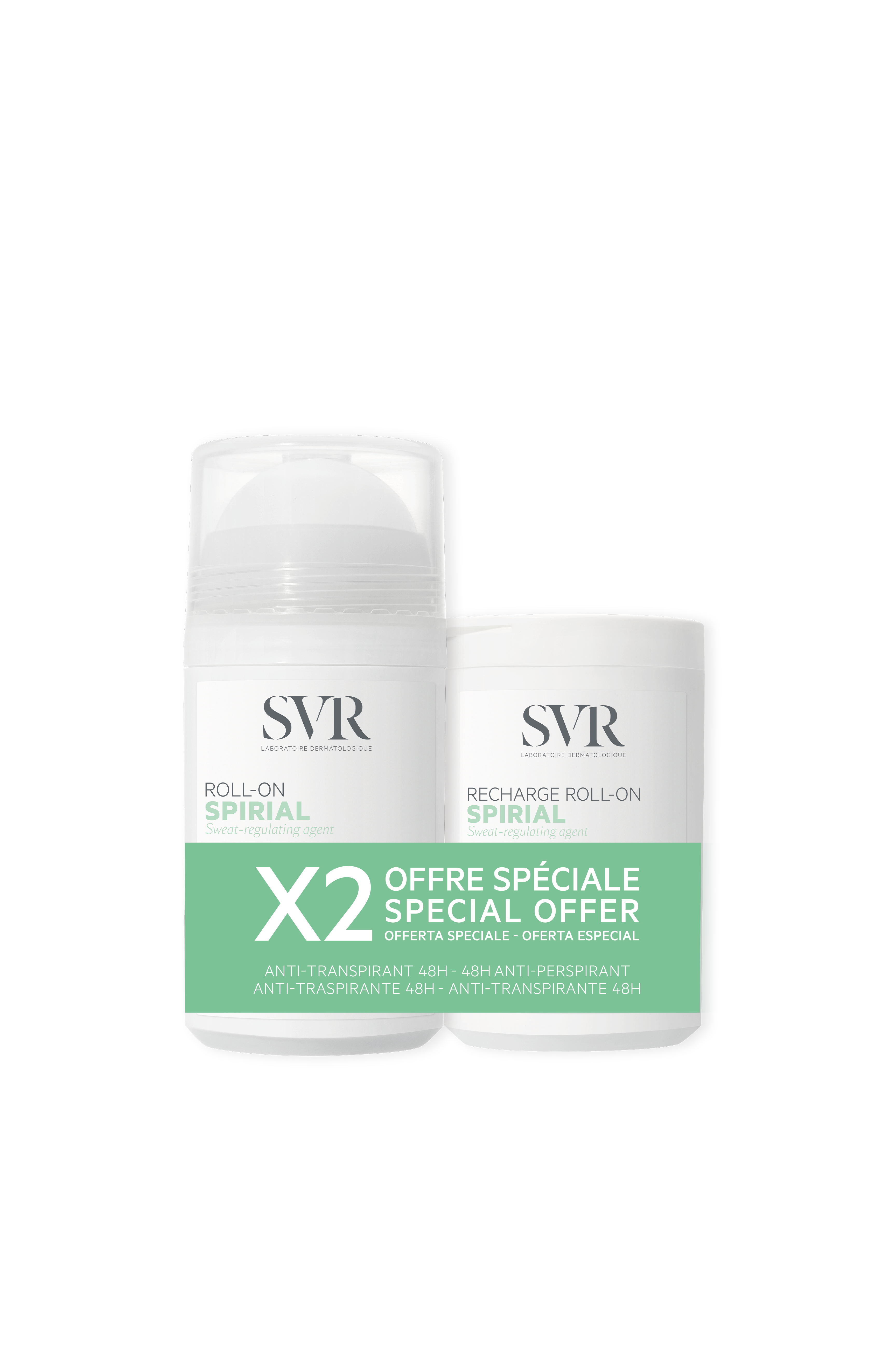 Spirial Lot Roll On 50ml + Recharge 50ml - 2nd à -40%