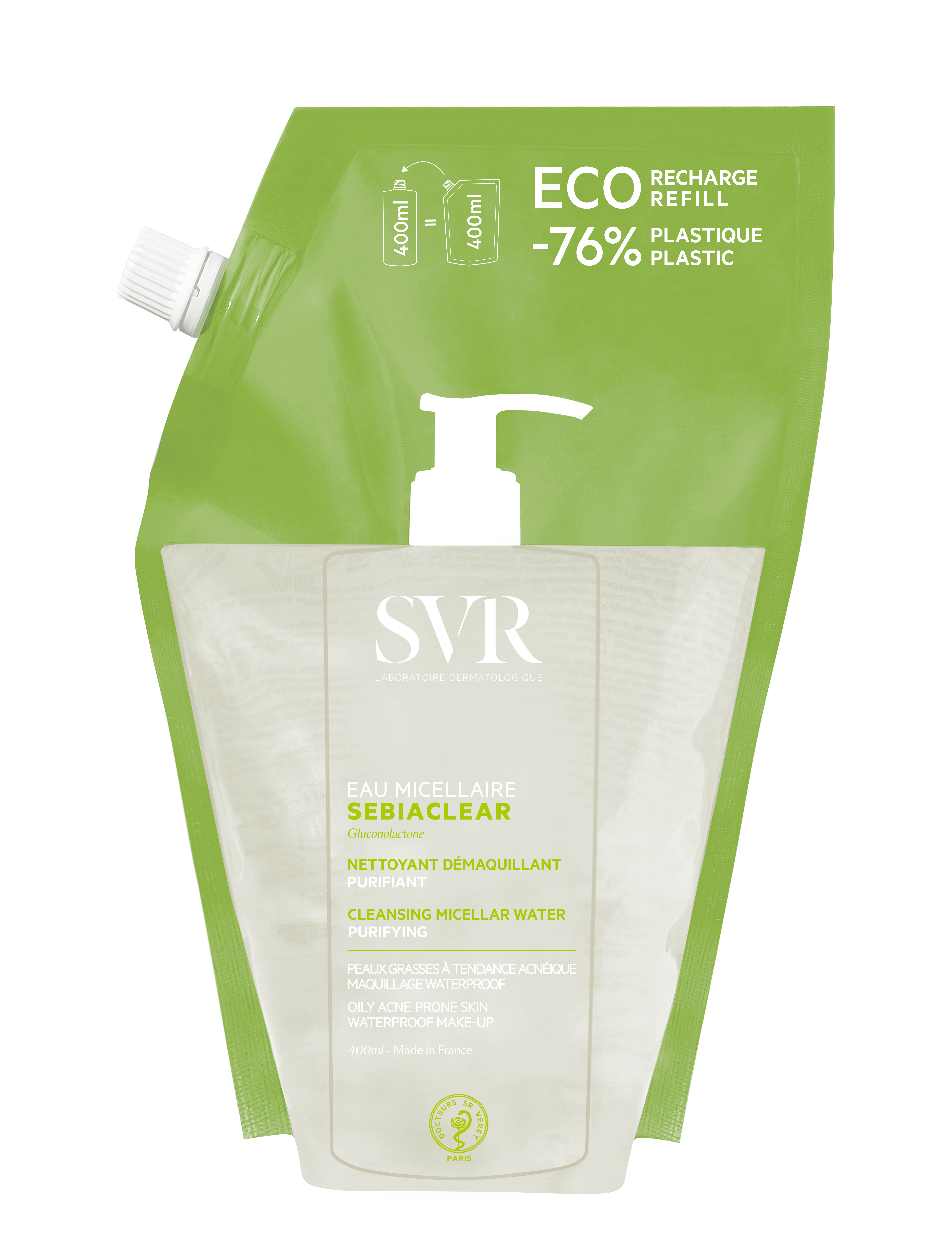 Sebiaclear Recharge Eau Micellaire 400ml