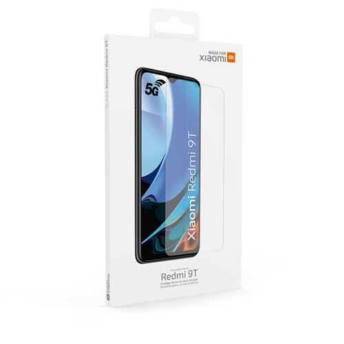 Protection d'écran en verre trempé 2D pour Xiaomi Redmi 9T Transparent
