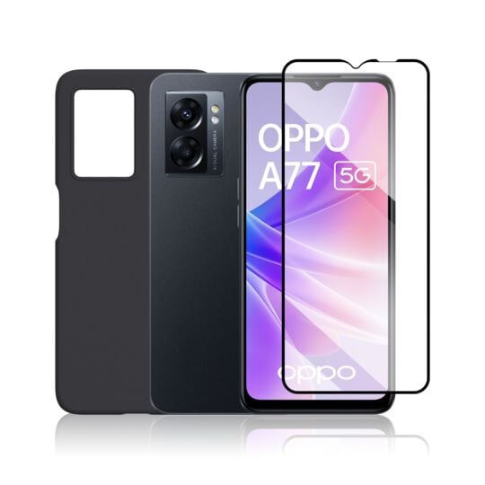 Pack Smartphone Oppo A77 5G avec Coque et Verre Trempé