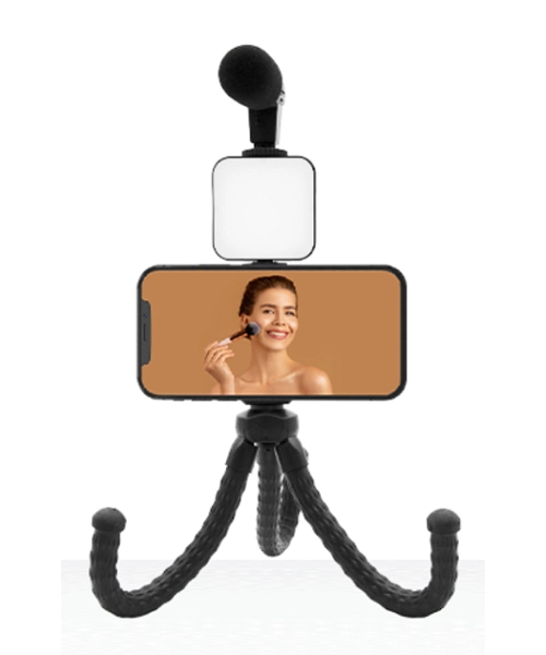 Kit 4 en 1 Micro - Trépied - Sup - LED Muvit MUCHL0083