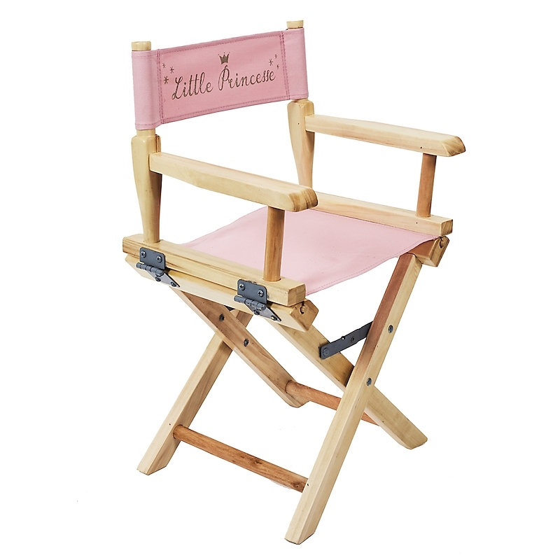 Chaise directeur enfant rose
