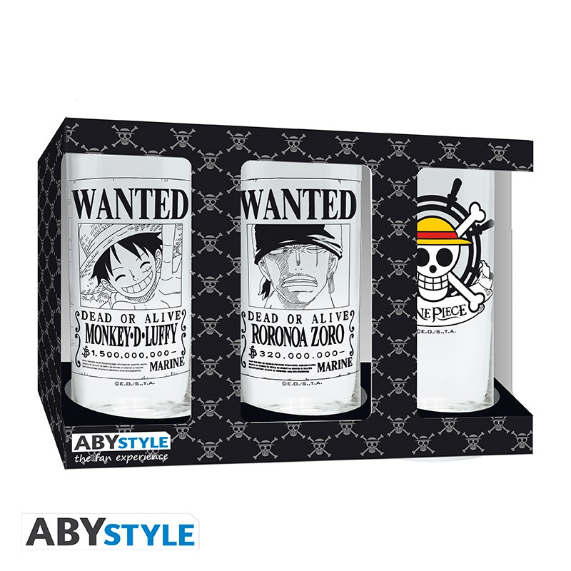 ABYstyle ONE PIECE Set de 3 verres