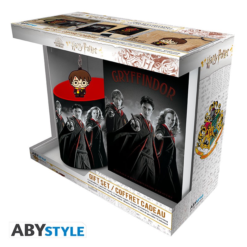 HARRY POTTER Coffret cadeau Poudlard Mug + Porte clés + Cahier - vue 1
