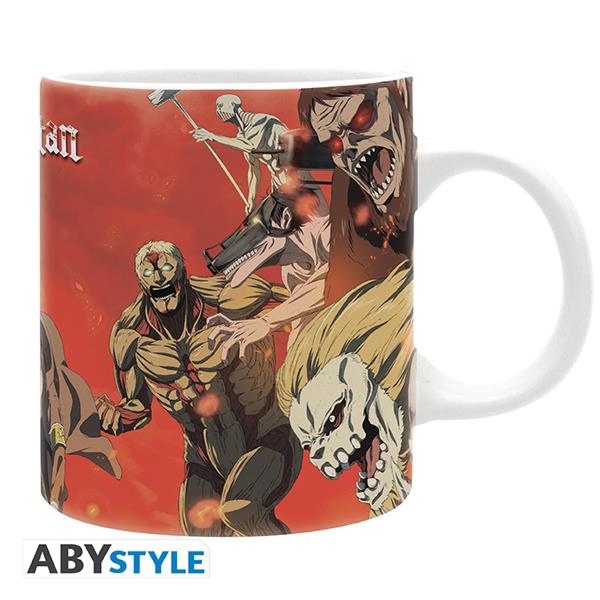 ATTACK ON TITAN - Mug - 320 ml - Scène de bataille - subli