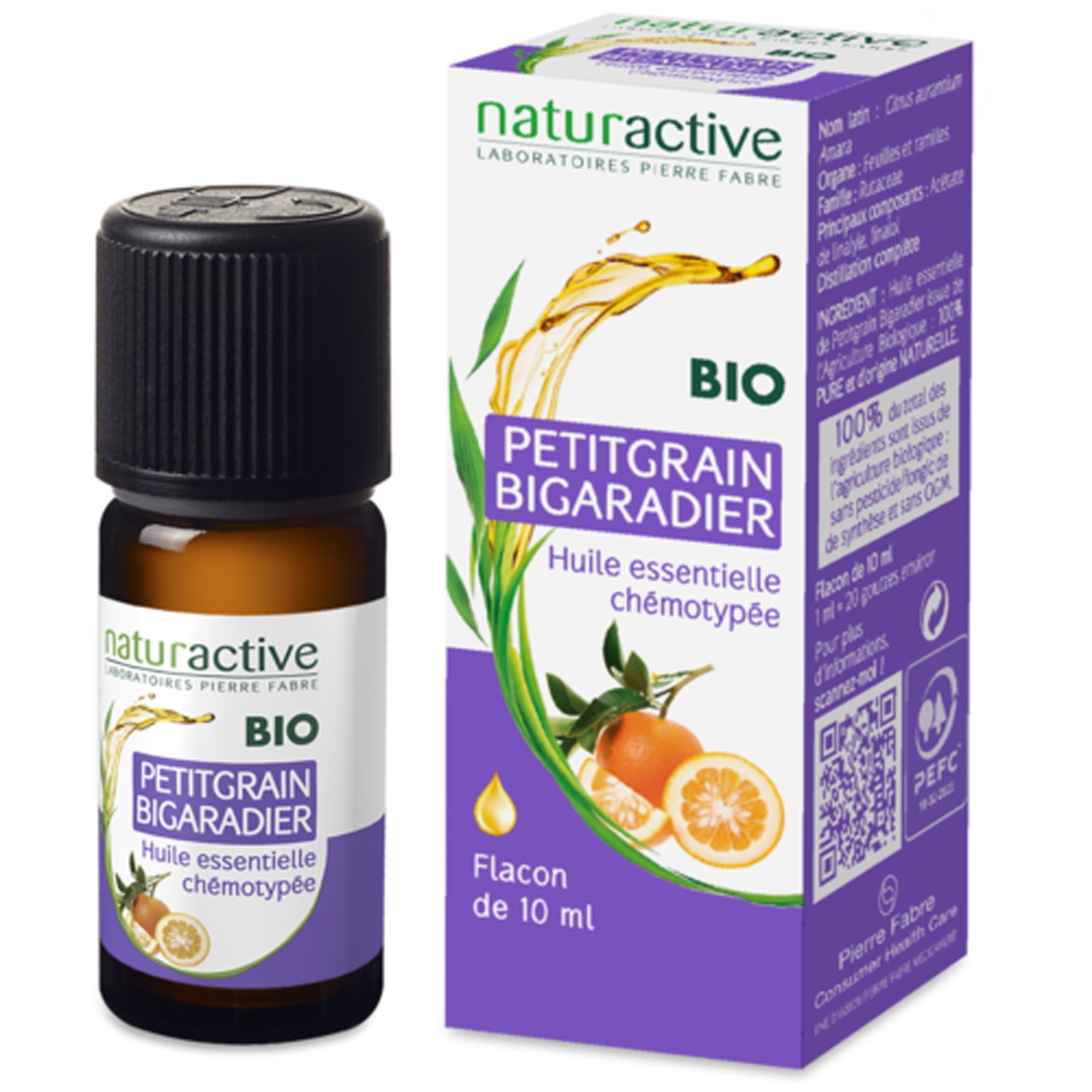 Huile essentielle petit grain bio 1ml