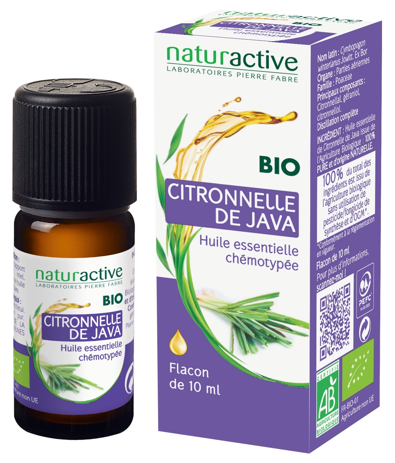 Huile Essentielle citronnelle de Java bio 10ml
