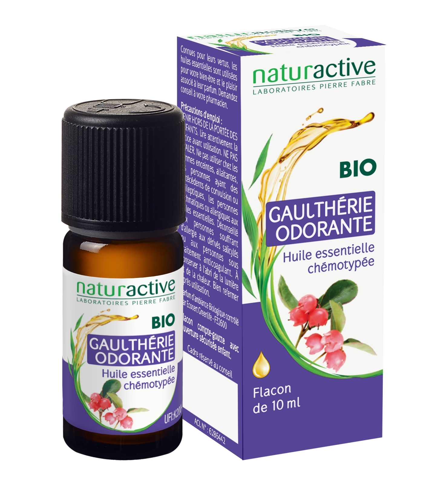 Huiles Essentielle Gaultherie Odorante Bio 10ml
