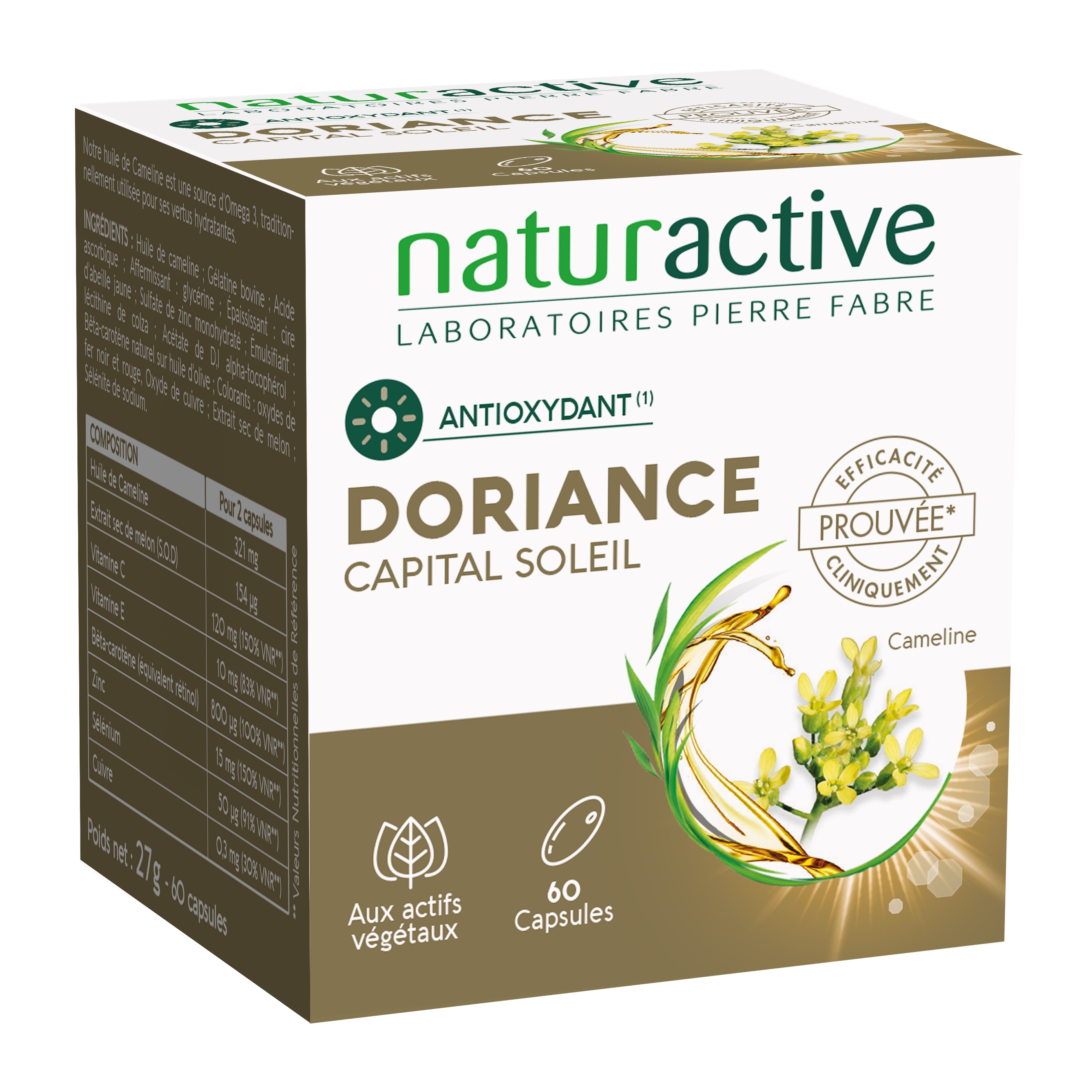 Doriance Capital Soleil boîtes de 60 capsules