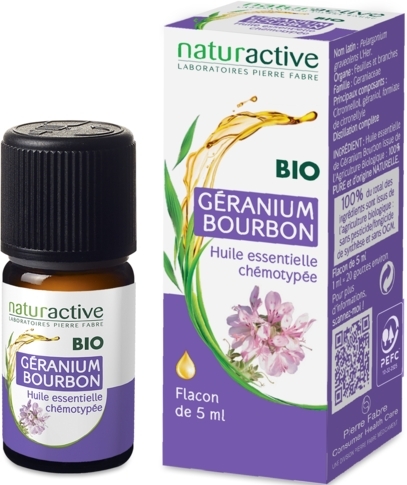Huile Essentielle gerenium bourbon bio 5ml