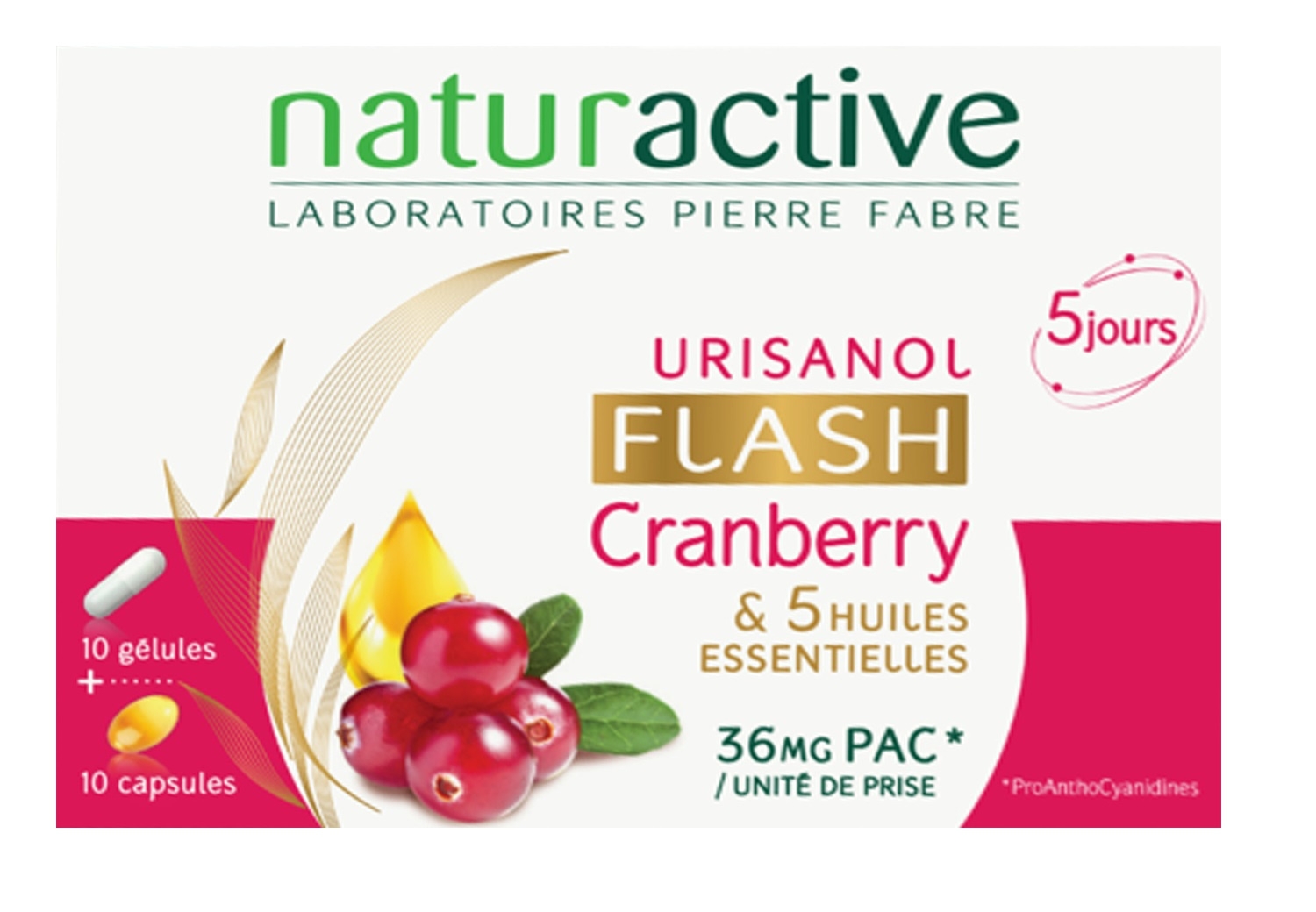 Urisanol flash 10 gélules + 10 capsules