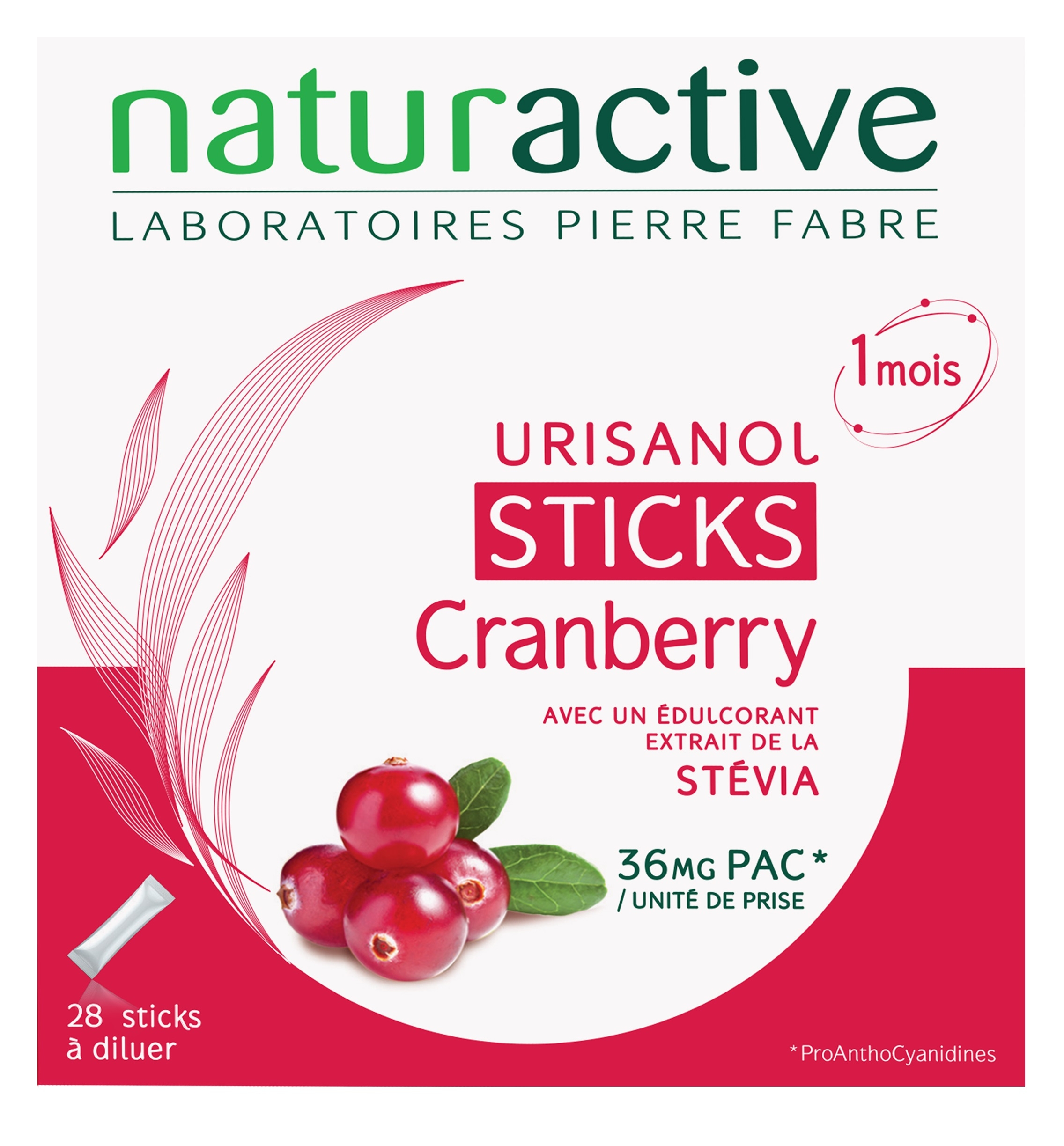 Urisanol sticks stévia X28 unités