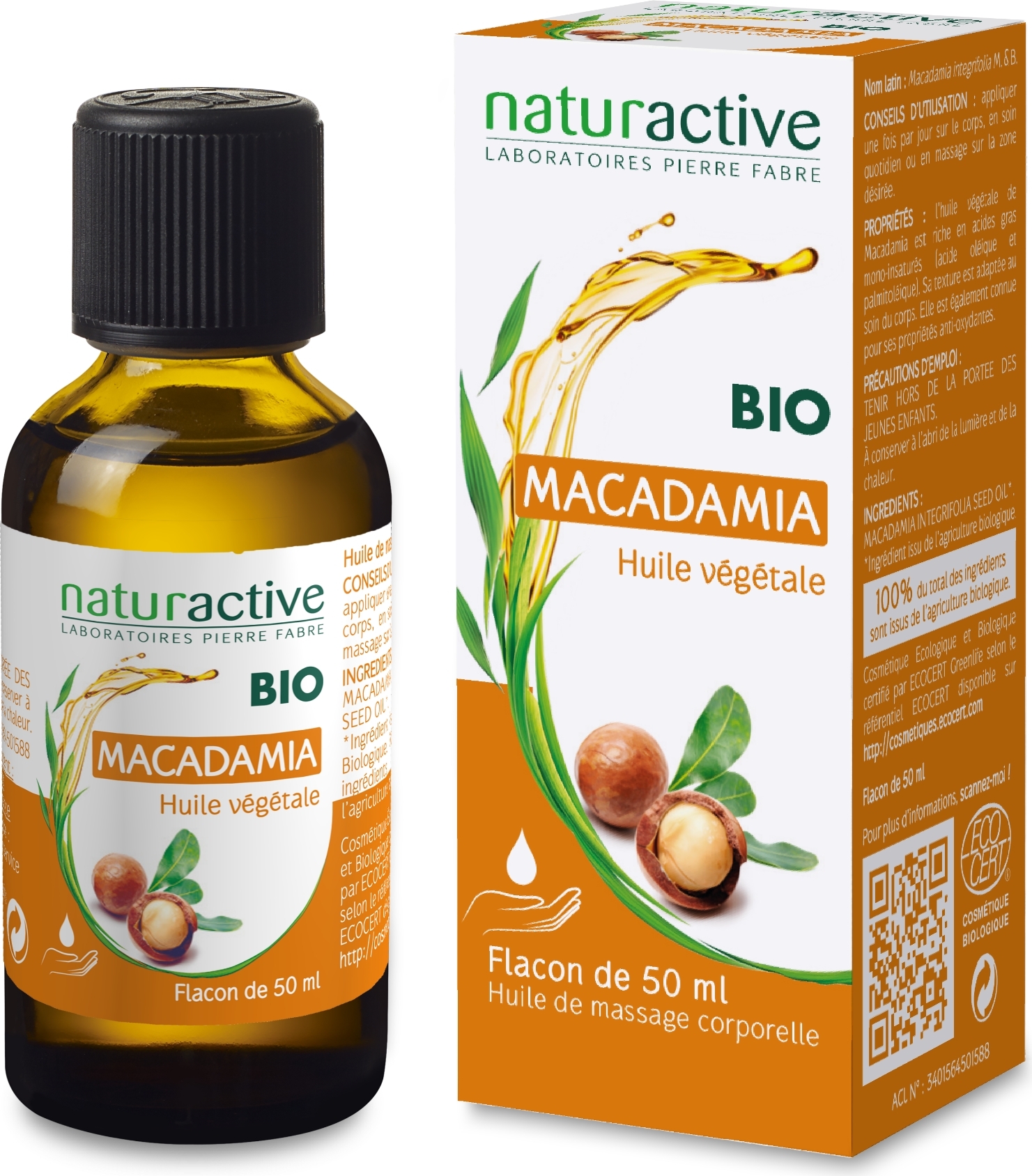 Huile Végétale MACADAMIA 50 ml