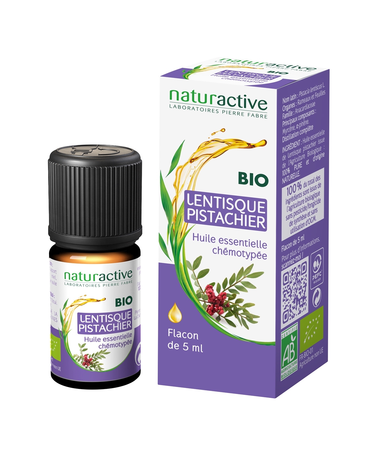 Huiles Essentielles Bio - Lentisque Pistachier 5ml