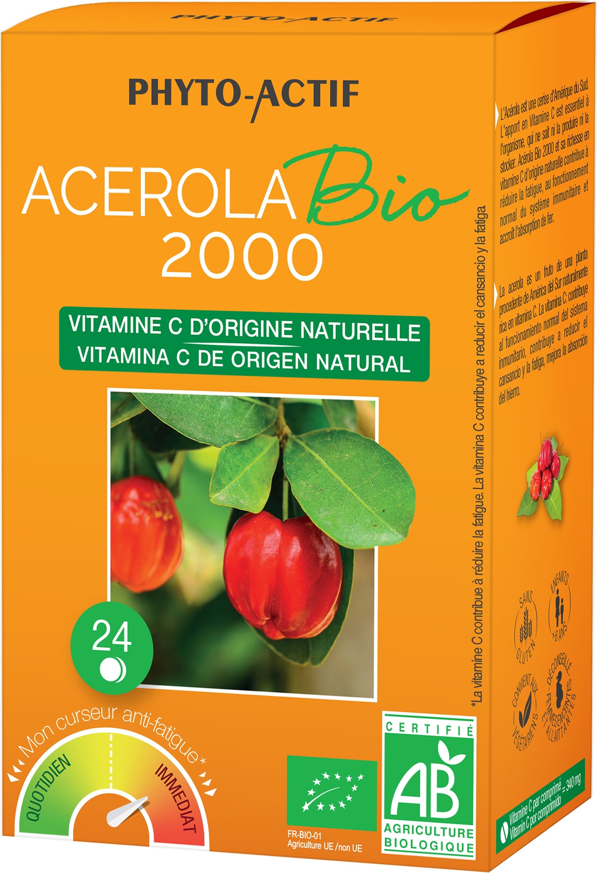 Acérola 2000 bio 24 comprimés