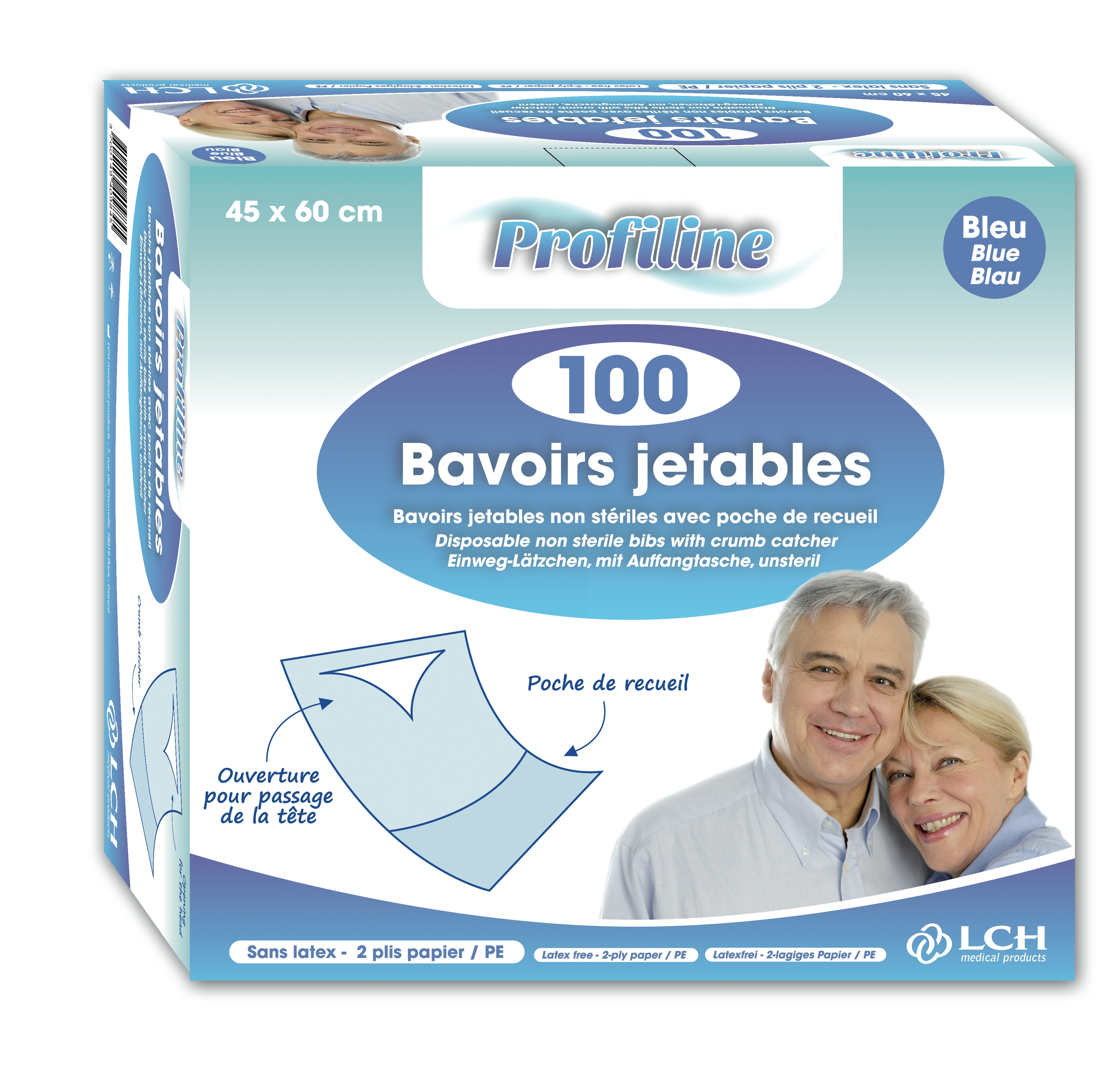 Bavoir de protection jetable x100