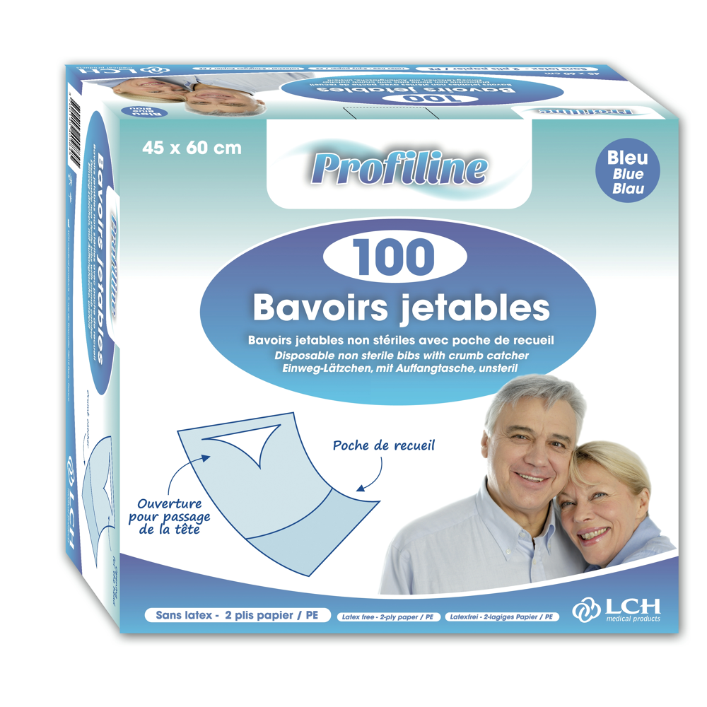 Bavoir de protection jetable x100