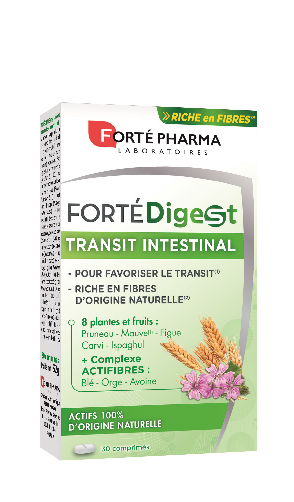 Fortedigest Transit Intestinal 30 Comprimés