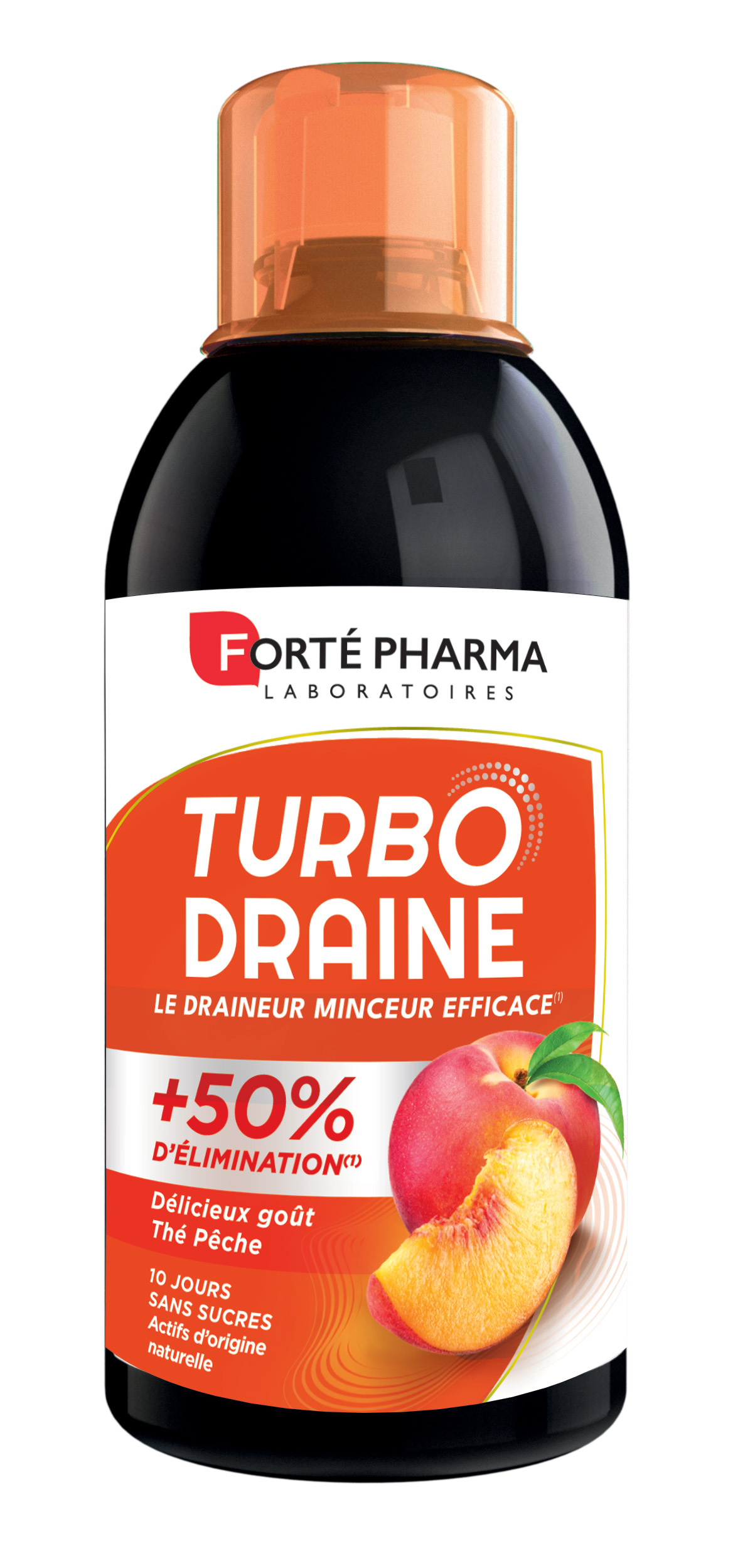 Turbodraine minceur 500ml - Goût: Thé pêche