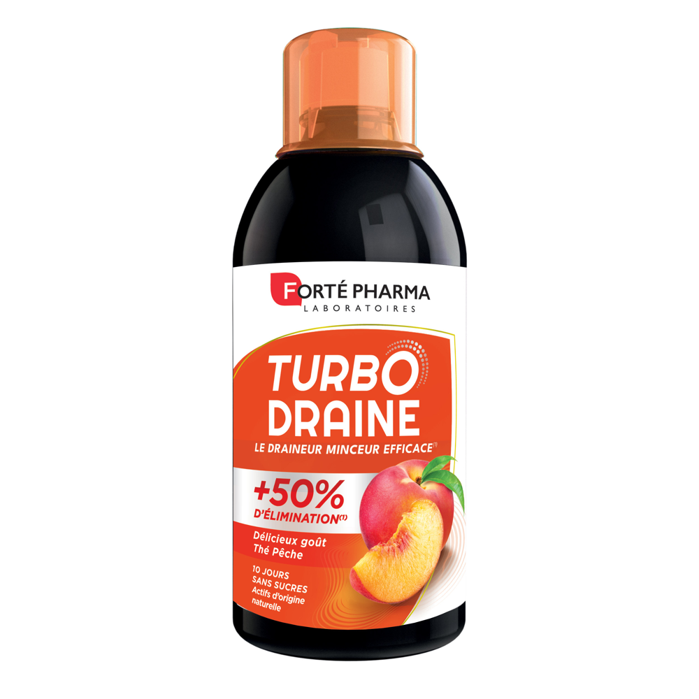 Turbodraine minceur 500ml - Goût: Thé pêche