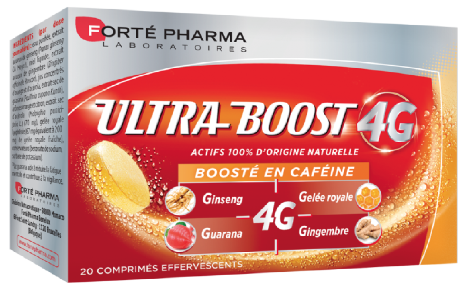 Ultra boost 4G 20 comprimés effervescents