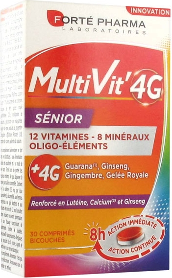 MultiVit'4G sénior 30 comprimés