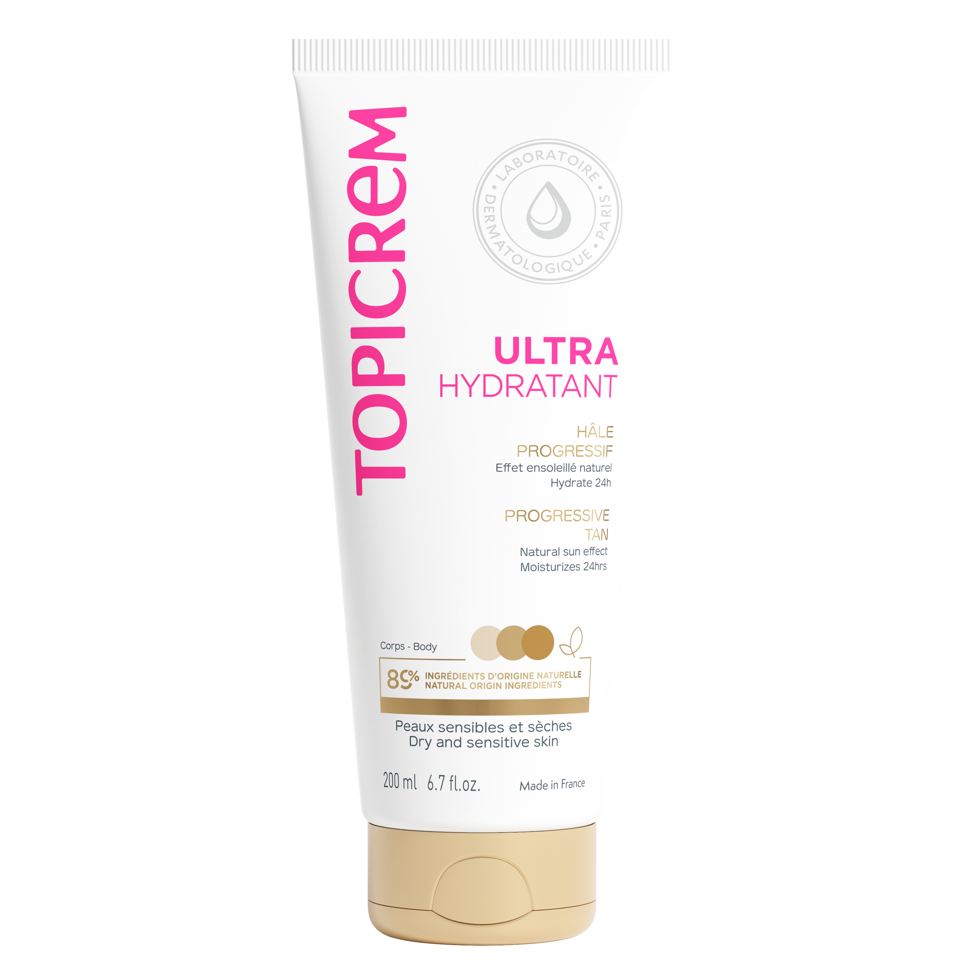 Topicrem ultra-hydratant hâle progressif 200ml
