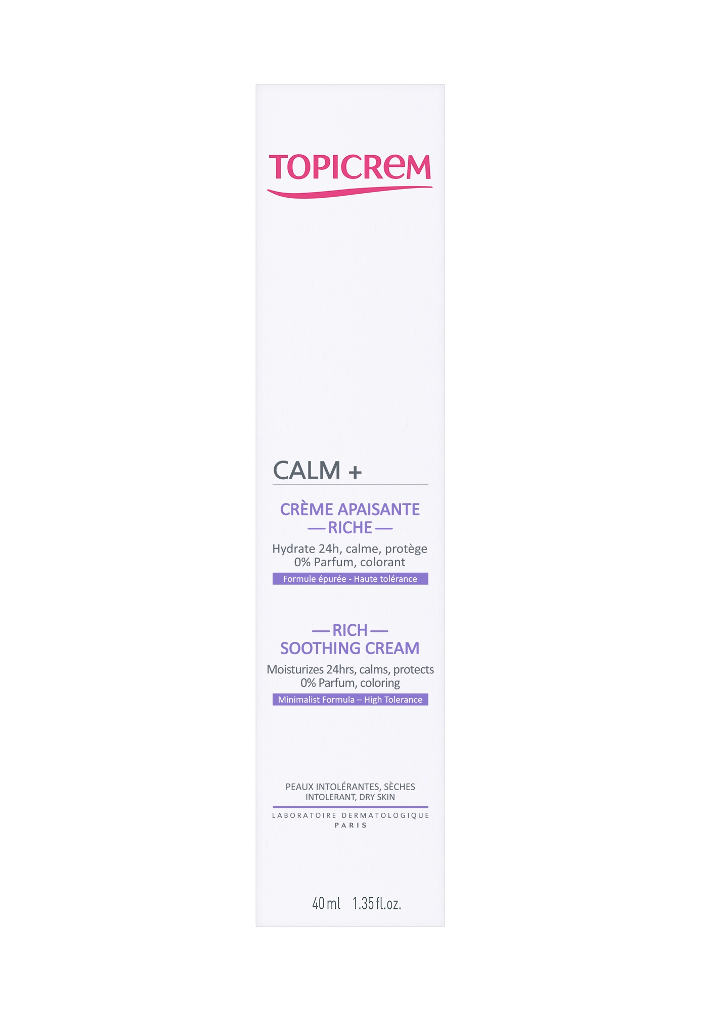 Calm + crème apaisante riche 40ml
