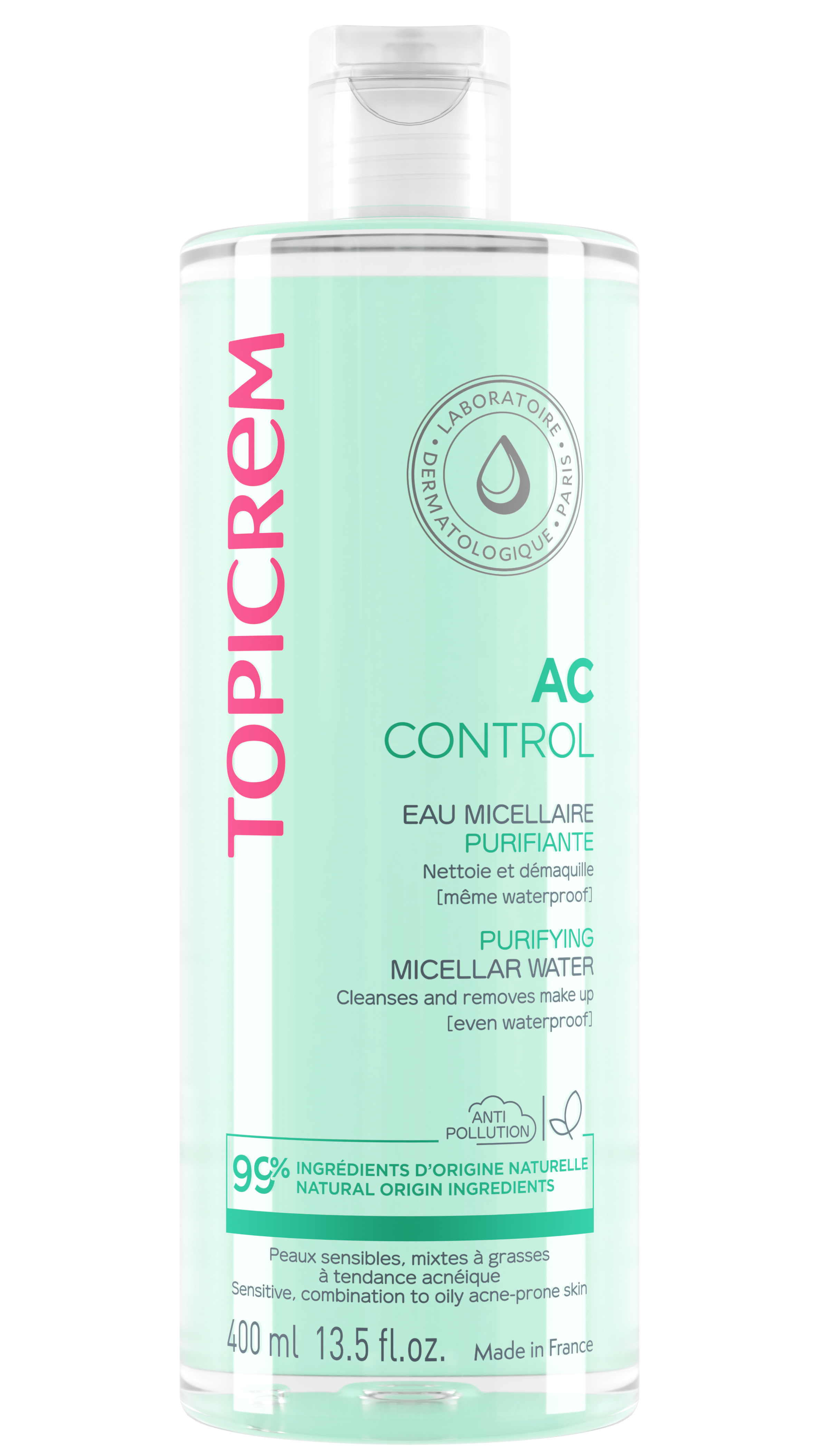 Topicrem AC gel nettoyant purifiant 400ml