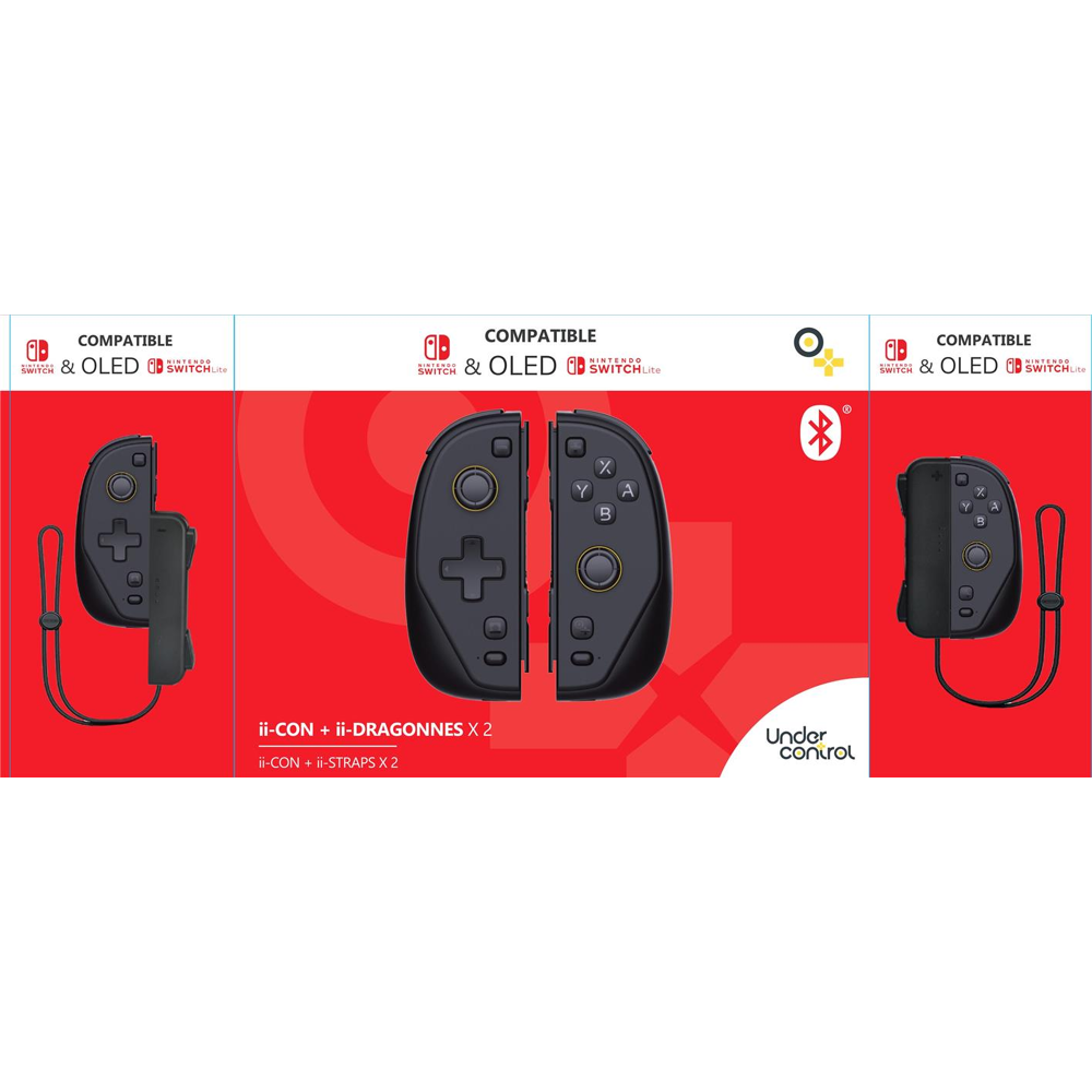 Pack 2 II-CON MACRO + dragonnes SWITCH - Noir (SWITCH)