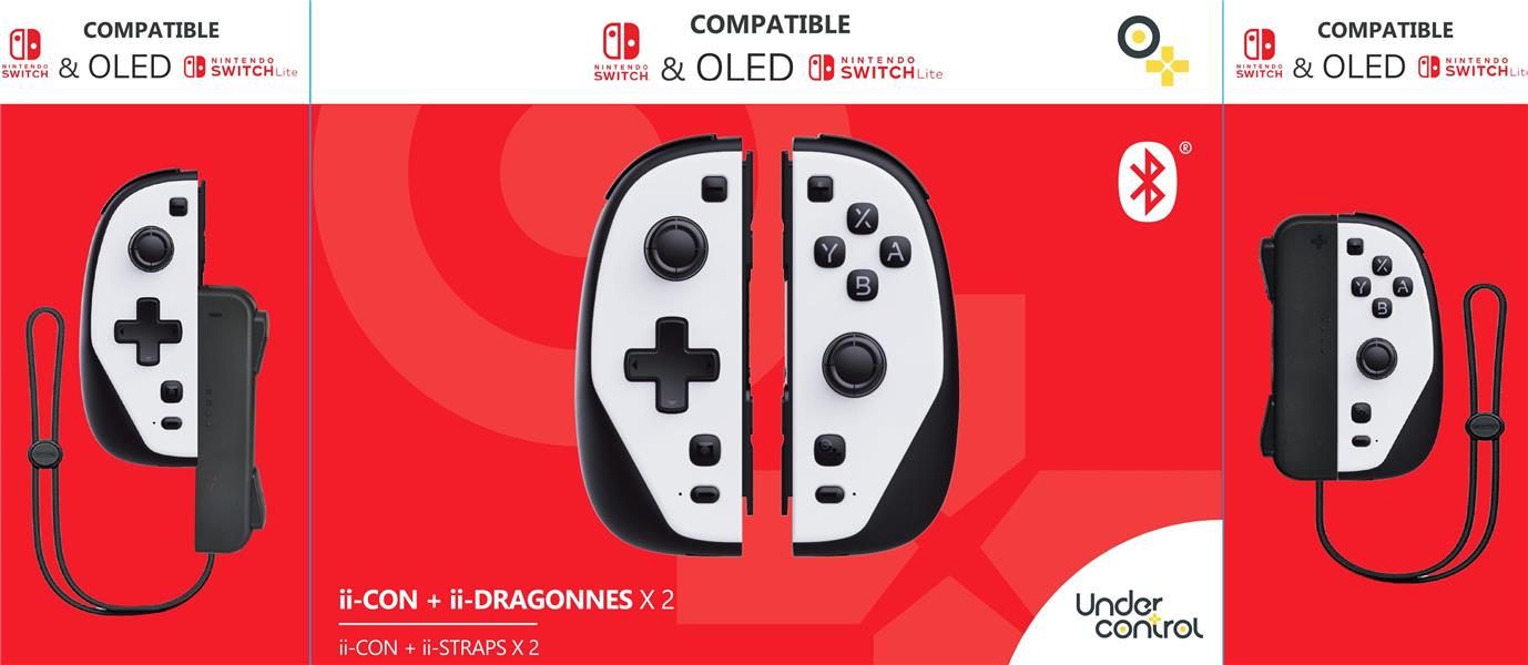 Pack 2 II-CON MACRO + dragonnes SWITCH - Blanc et noir (SWITCH)