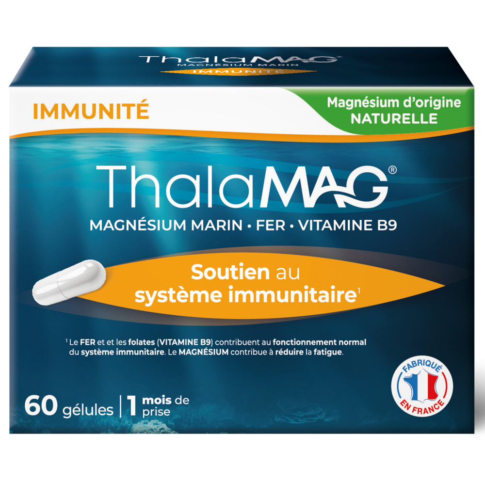 Magnésium marin forme physique et mentale 60 gélules