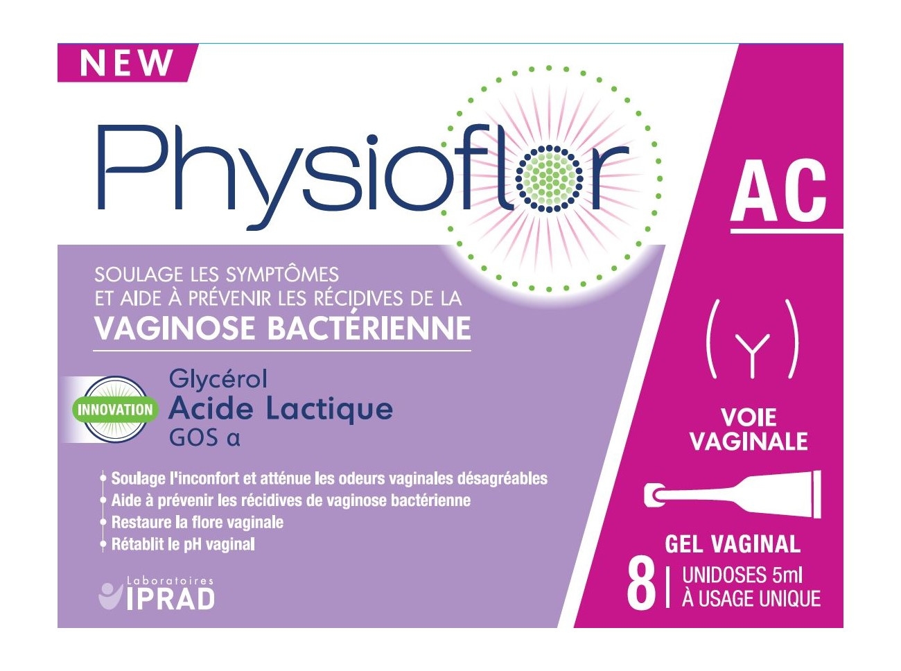 Gel acidifiant et GOSa 1-6 - Voie vaginale 8 unidoses