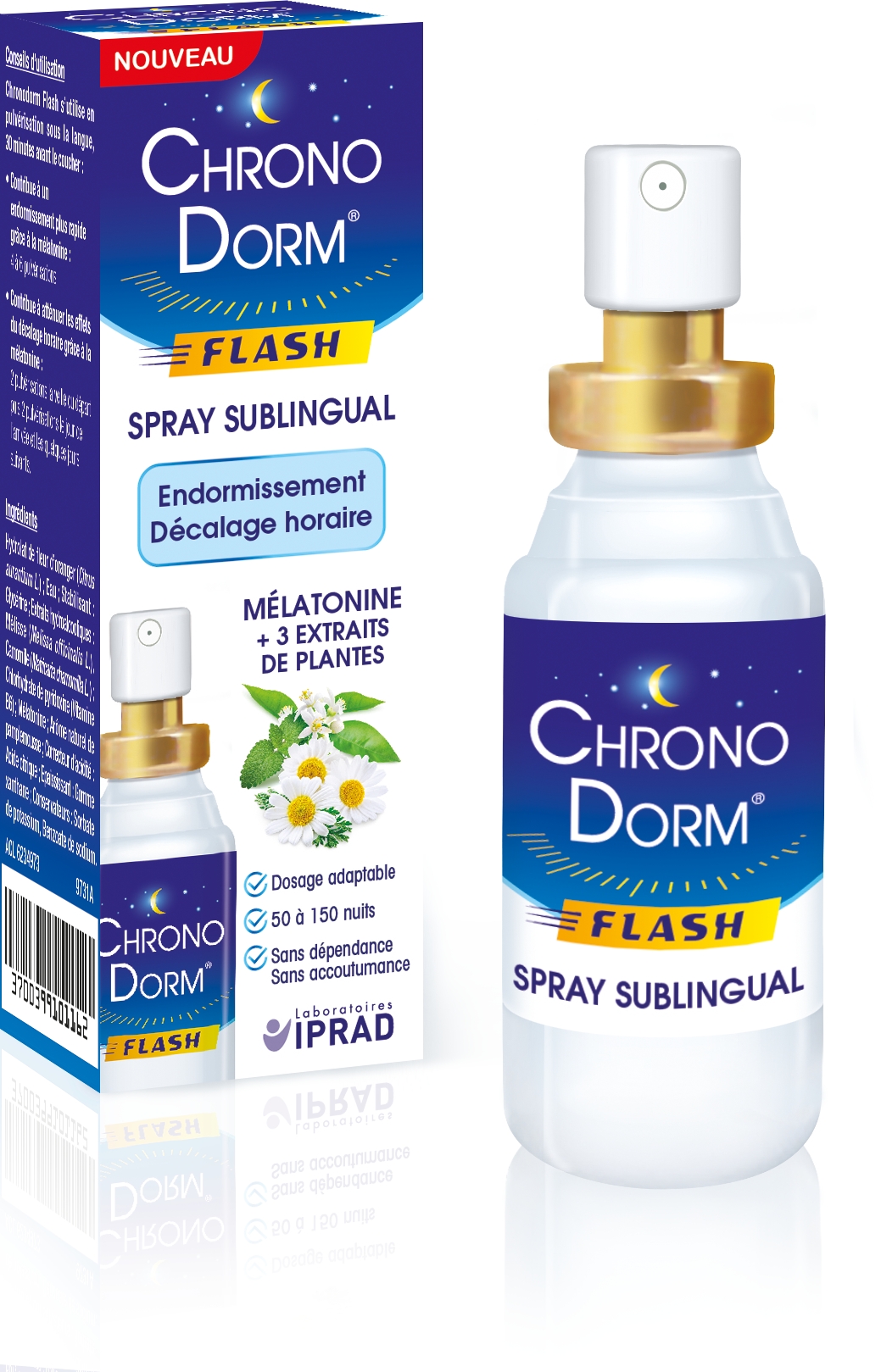 Chronodorm flash 30ml - Mélatonine en spray