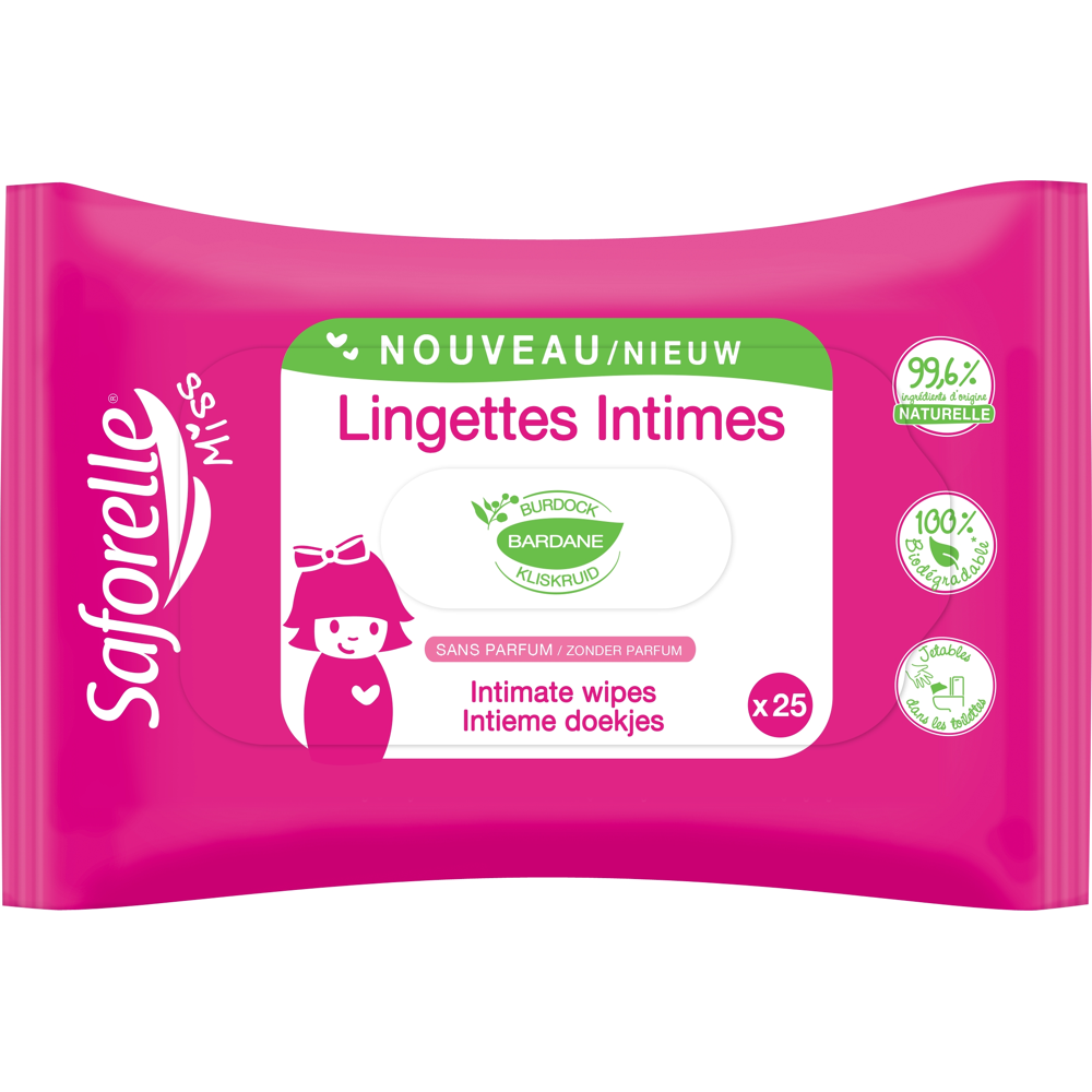 Miss Saforelle lingettes intimes x25