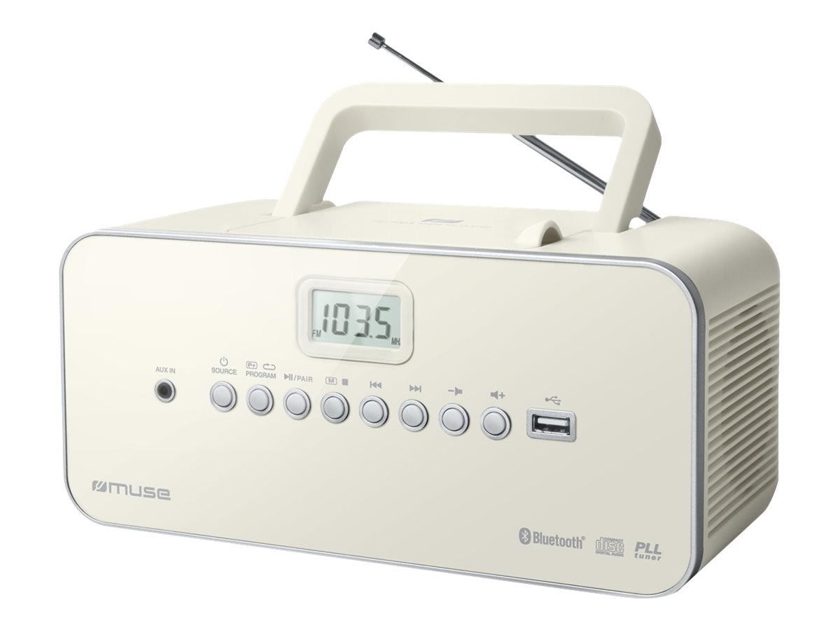 Muse M-30 BTN Portable Analogique Blanc