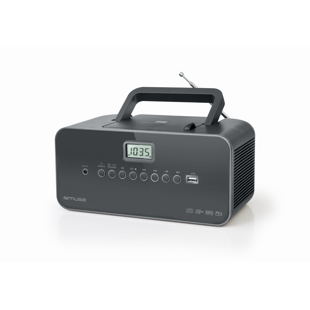 Muse M-28 DG Lecteur de CD Lecteur CD portable Noir