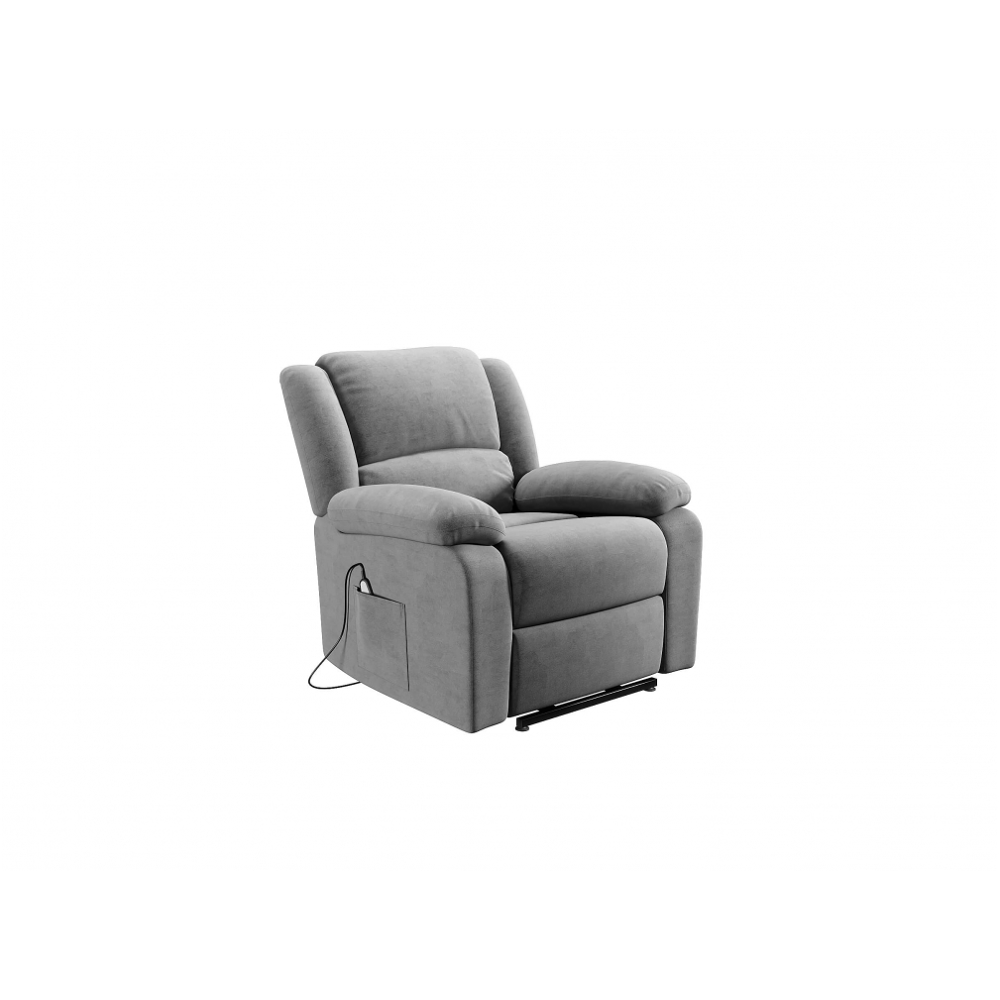 Fauteuil Relax de relaxation électrique microfibre gris Confort