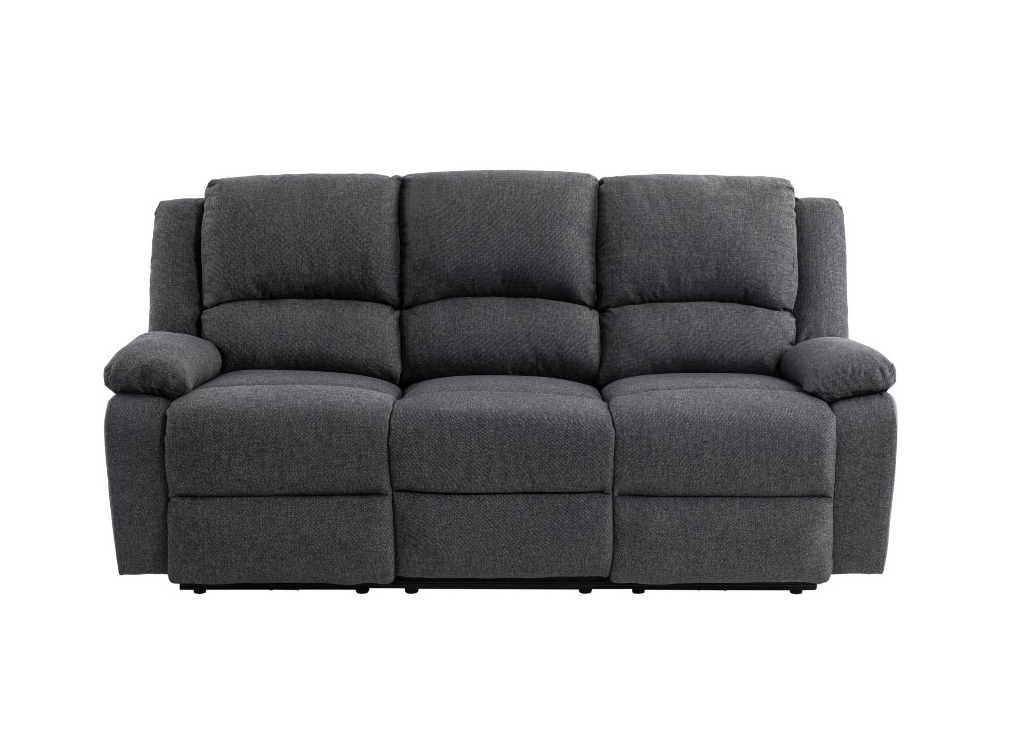 RELAXXO - Canapé de Relaxation électrique 3 places en Tissu LEO