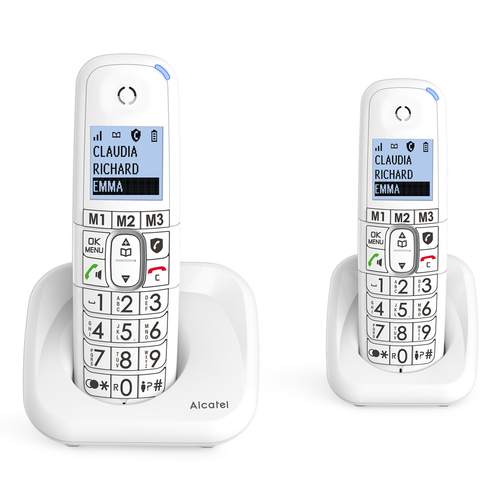 Téléphone fixe sans fil avec répondeur Alcatel XL785 Duo Blanc